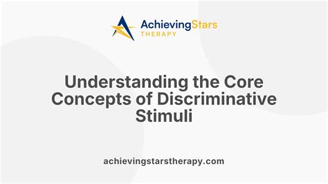 Discriminative Stimulus in ABA Therapy