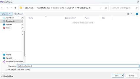 Code Snippets Visual Studio 的图像结果