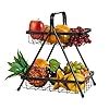 Amazon Brand - Solimo High Grade Metal 2-Tier Fruit & Vegetable Basket ...