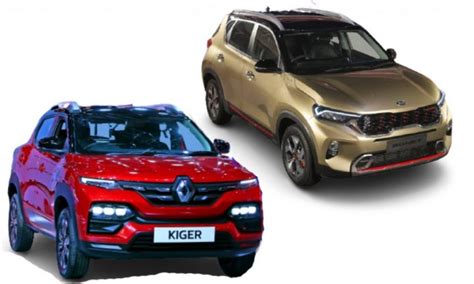 Renault Kiger vs Kia Sonet – Features, Engines, Equipment, Tech And ...