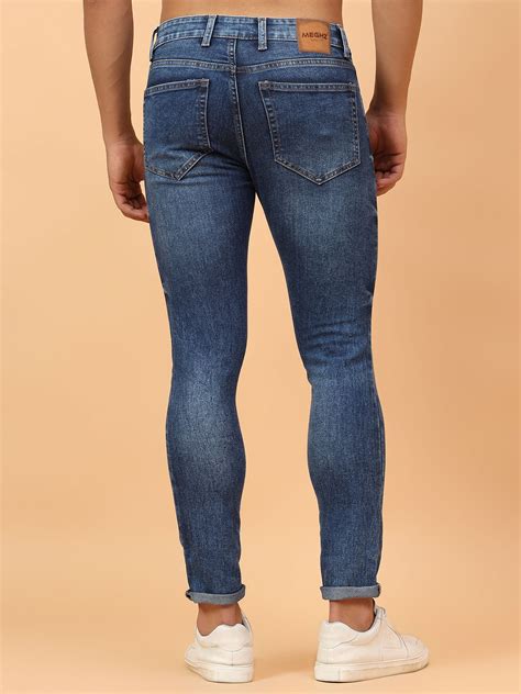 Men Micheal Slim Fit Heavy Fade Stretchable Jeans