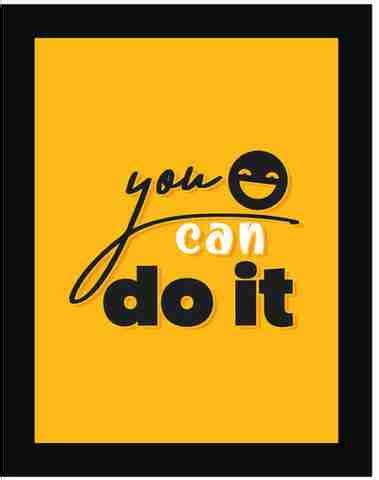 Pixel Arts Motivational Quotes Frame Digital Reprint 14 inch x 11 inch ...