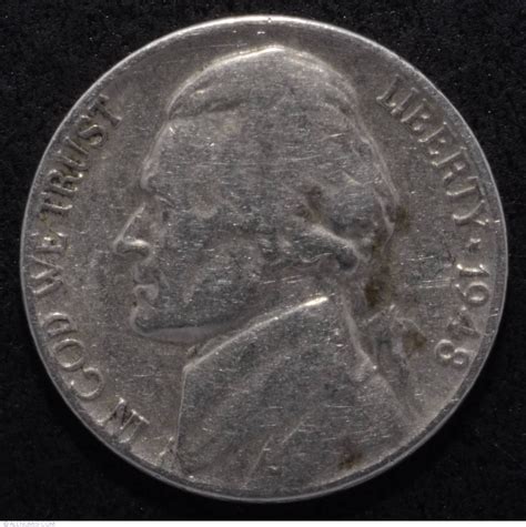 Jefferson Nickel 1948, Nickel (Five Cents), Jefferson (1938-2003 ...