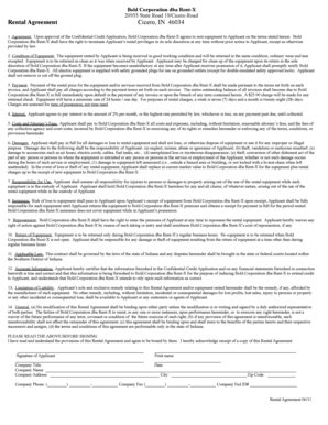 Rental Agreement - Blank Fillable Template | Fill Out, Print & Download ...
