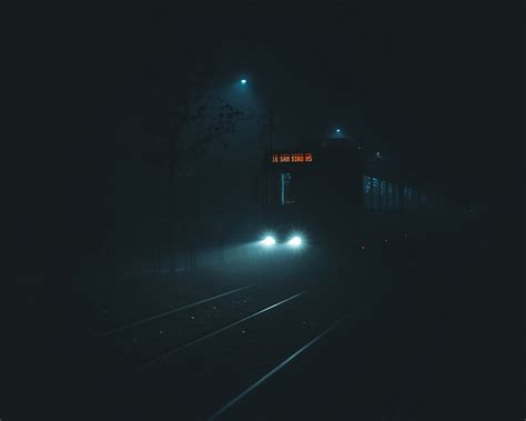 Download wallpaper 1280x1024 train, night, darkness standard 5:4 hd ...