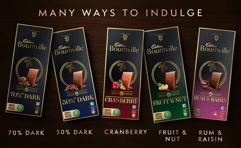 Cadbury Bournville Rum & Raisin Dark Chocolate Bar, 80 g (Pack of 3 ...