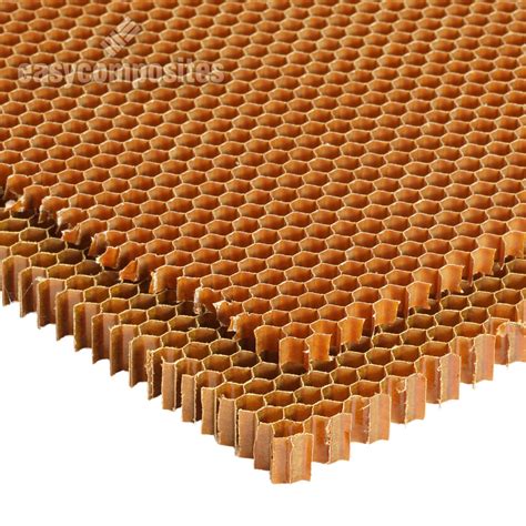 4.8mm Cell 48kg/m3 Nomex Honeycomb Core; 5mm, 10mm - Easy Composites