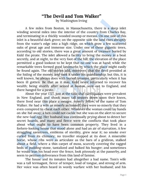 Free the devil and tom walker worksheet answers, Download Free the devil and tom walker ...