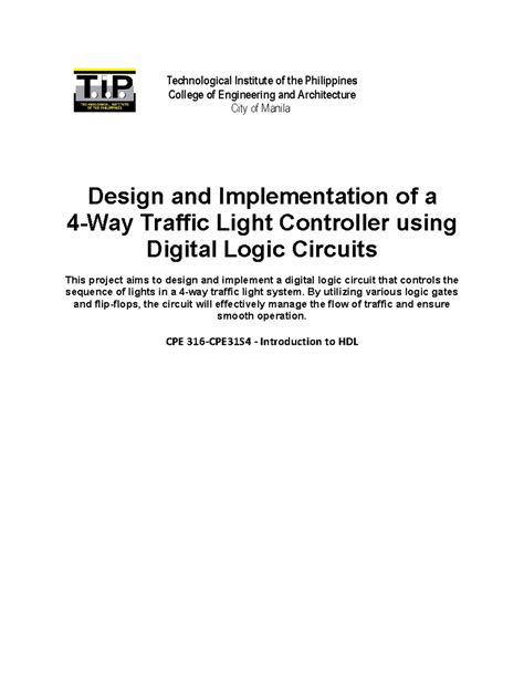 Image result for Traffic Light Project Using Logic Gates