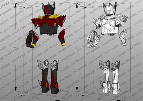 3D model Kamen Rider Tajadol Combo Eternity Armor - DIY Cosplay ...