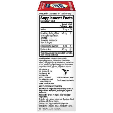 Buy Move Free Ultra Triple Action Joint Supplement with Type II ...