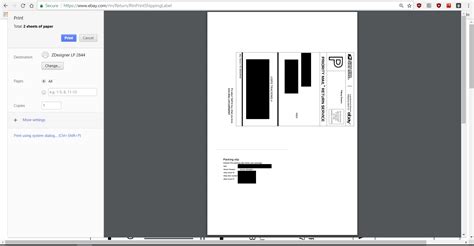 Image result for eBay Return Label Print