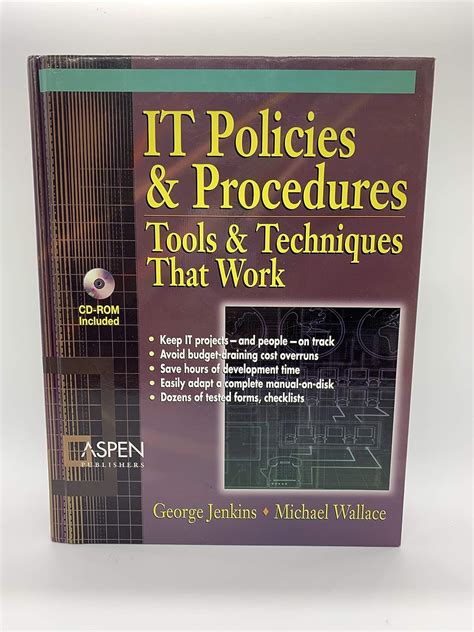 Buy IT Policies & Procedures: Tools & Techniques That Work (IT ...