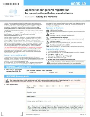Nursing And Midwifery Board Of Australia - Forms - Fill and Sign ...