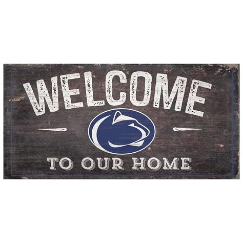 Penn State Nittany Lions Welcome Sign Wall Art