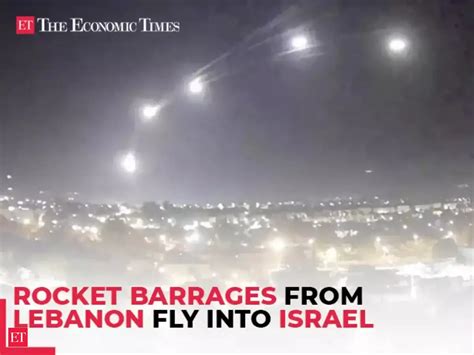 Rocket barrages from Lebanon fly into Israel; air raid sirens ...
