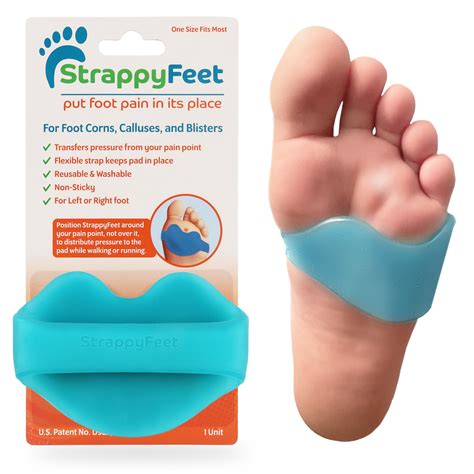 StrappyFeet for Foot Corns, Calluses, and Blisters. Reduce Pressure and ...