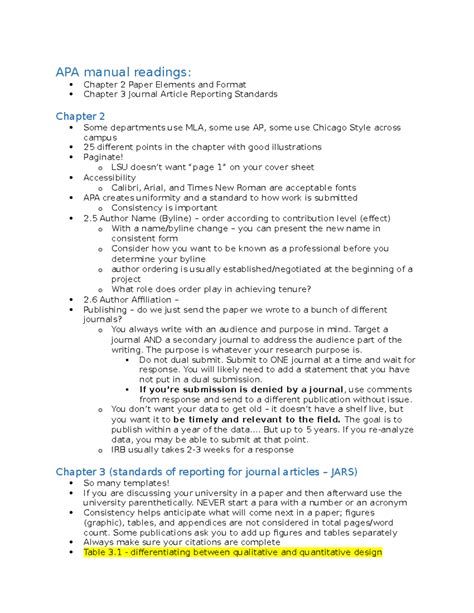 Image result for APA Lecture Notes