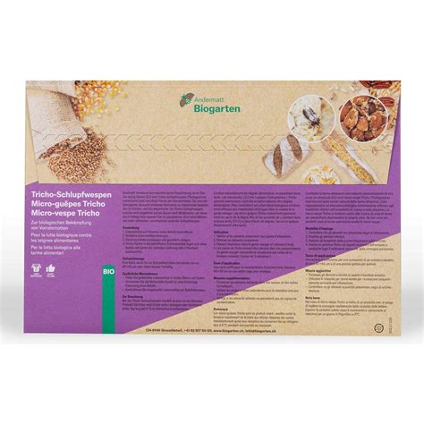 Andermatt Biogarten Tricho-Schlupfwespenkärtchen gegen ...