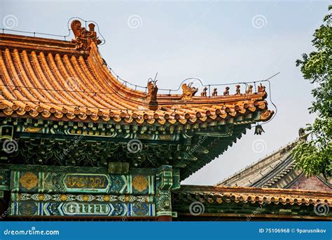 Traditional Chinese Architectural Roof Stock Photo - Image of culture ...