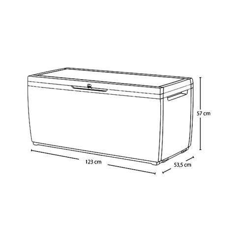 Baštenska kutija za odlaganje Capri 305 l braon Keter CU 230404 | Volim ...