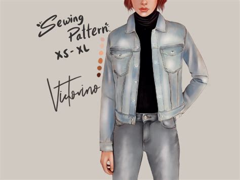 Image result for Pattern for Making Denim Jacket