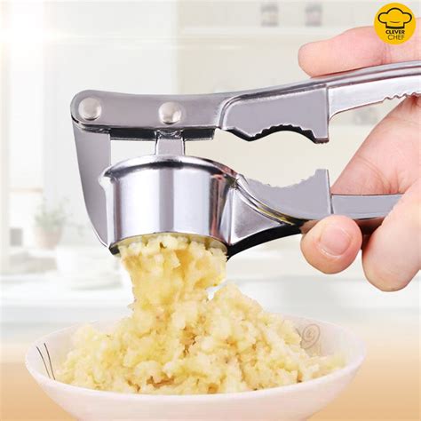 Extra Large Aluminum Alloy Garlic Press Vegetablefruit Kitchen Tool ...
