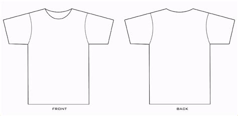 Blank Tee Shirt Template - Evelynmercy.com