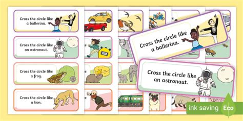 Cross the Circle Activity Cards