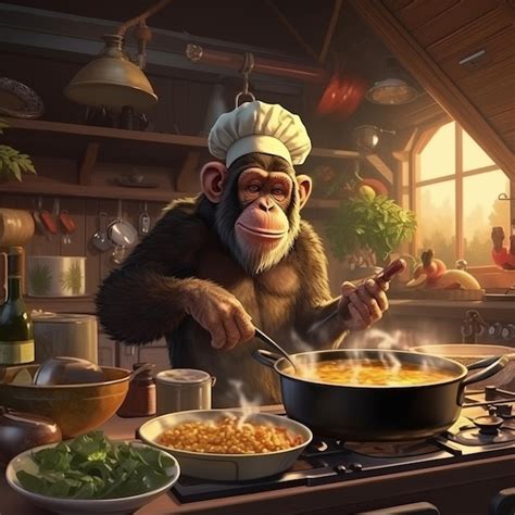 Monkey Cooking 的图像结果