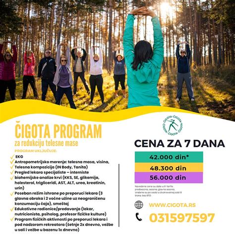 Čigota program | Čigota Zlatibor - specijalna bolnica za bolesti ...