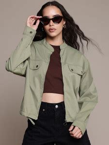 Roadster Full Sleeve Solid Women Jacket - Buy Roadster Full Sleeve ...