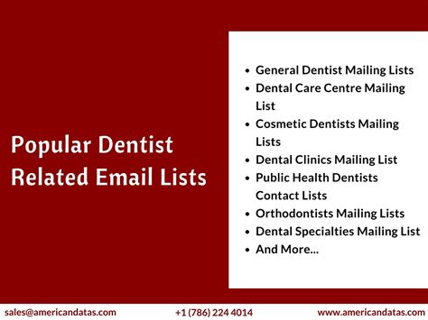 PPT - Dentists Email List | List of Dentists | Dentist Mailing ...