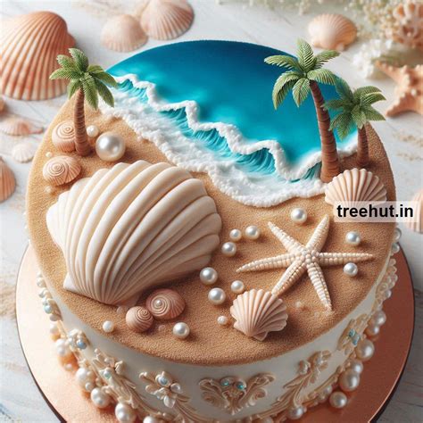 Sea Shells Cake Decoration Ideas