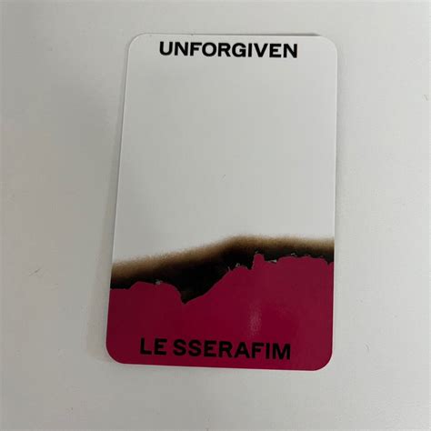 LE SSERRAFIM UNFORGIVEN Photocards Kazuha Kim | Ubuy India