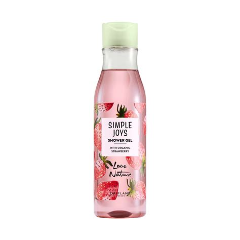 Simple Joys Shower Gel with Organic Strawberry Love Nature | Love ...
