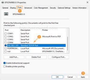 Image result for Printer Port Setting