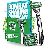 Bombay Shaving Company Sensi Smart 3 Value Pack (Handle + 3 Blades ...