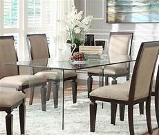 Glass Dining Table by Alouette Rectangular Glass Dining Table From Homelegance Glass Dining Table