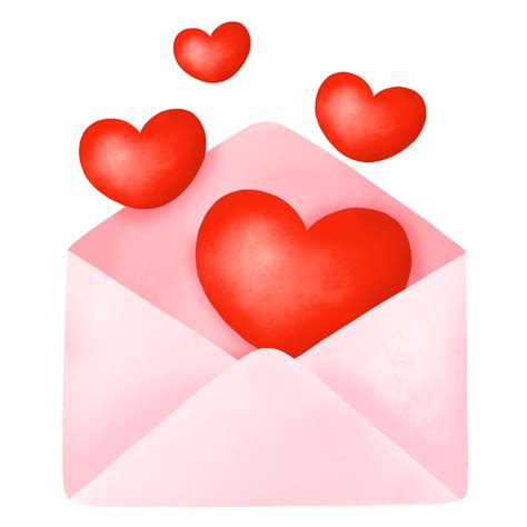 Watercolor Valentine's day Clipart, Heart Love, Digital painting ...