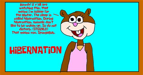Sandy Cheeks Lectures About Hibernation by MJEGameandComicFan89 on ...