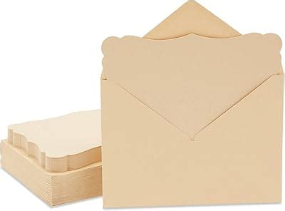 Paper Junkie Blank Scalloped Cards & Envelopes - 5x7 India | Ubuy