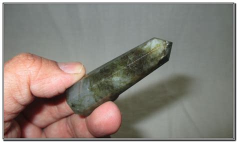 Jet Genuine Exquisite Labradorite Obelisk Tower Jumbo 8 Facet Free 40 ...