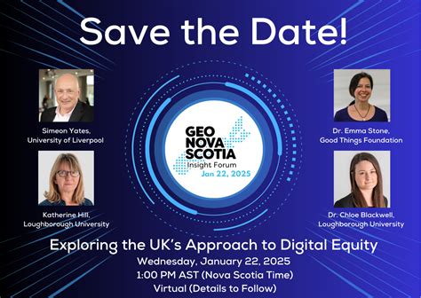 Jan 22, 2025: Save the date! - GEO Nova Scotia