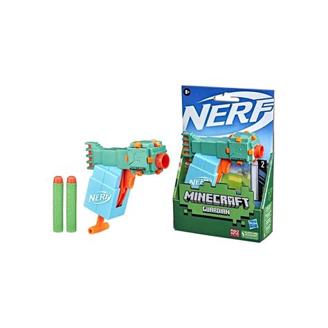 Hasbro Nerf Microshots Minecraft Guardian Mini Blaster, Minecraft ...