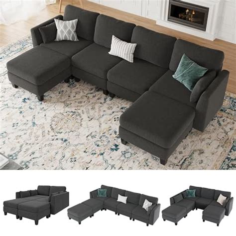 Image result for Convertible Modular Sectional Sofa