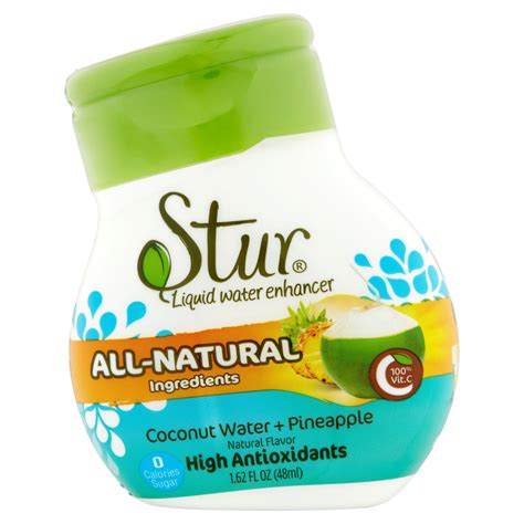 Stur All Natural Coconut & Pineapple Flavor Enhancer, Sugar-Free, 0 Cal ...