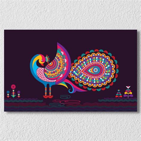 Peacock Pattern Art – Myindianthings