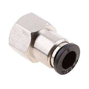 Lyla® 5PCS Air Water Hose Tube Push In Female Thread Pneumatic Fittings ...