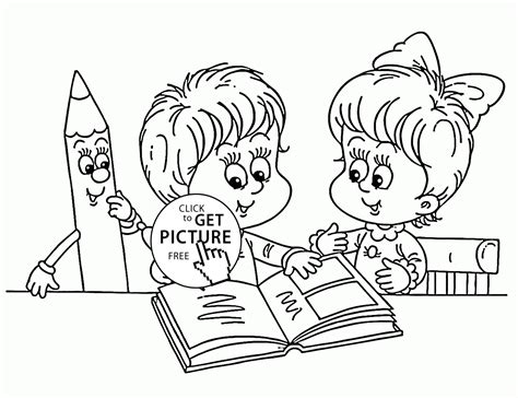 Reading Coloring Pages 的图像结果